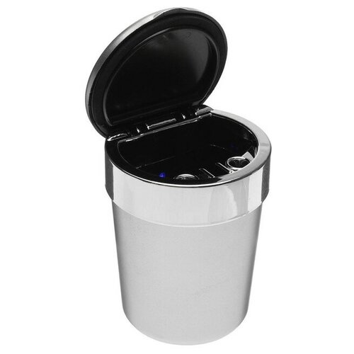 Урна для авто TORSO с подсветкой хром 550₽