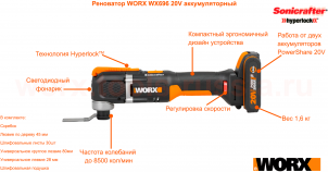 Реноватор Worx - фото №3