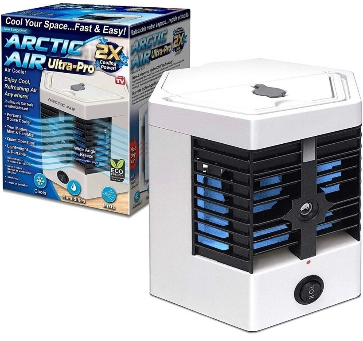 Портативный вентилятор охладитель ARCTIC COOL PRO 2023+Авторский магнит AlexShoping на холодильник - фотография № 2