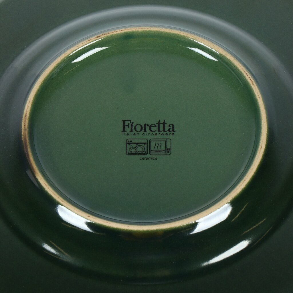 Тарелка обеденная EMERALD GREEN 27см FIORETTA TDP470 - фото №5