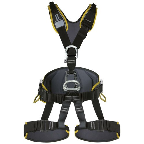 Страховочная система полная Singing Rock Expert 3D Standart / W0078DR, XL, black/yellow альпинистское снаряжение singing rock страховочная система expert 3d standart xl