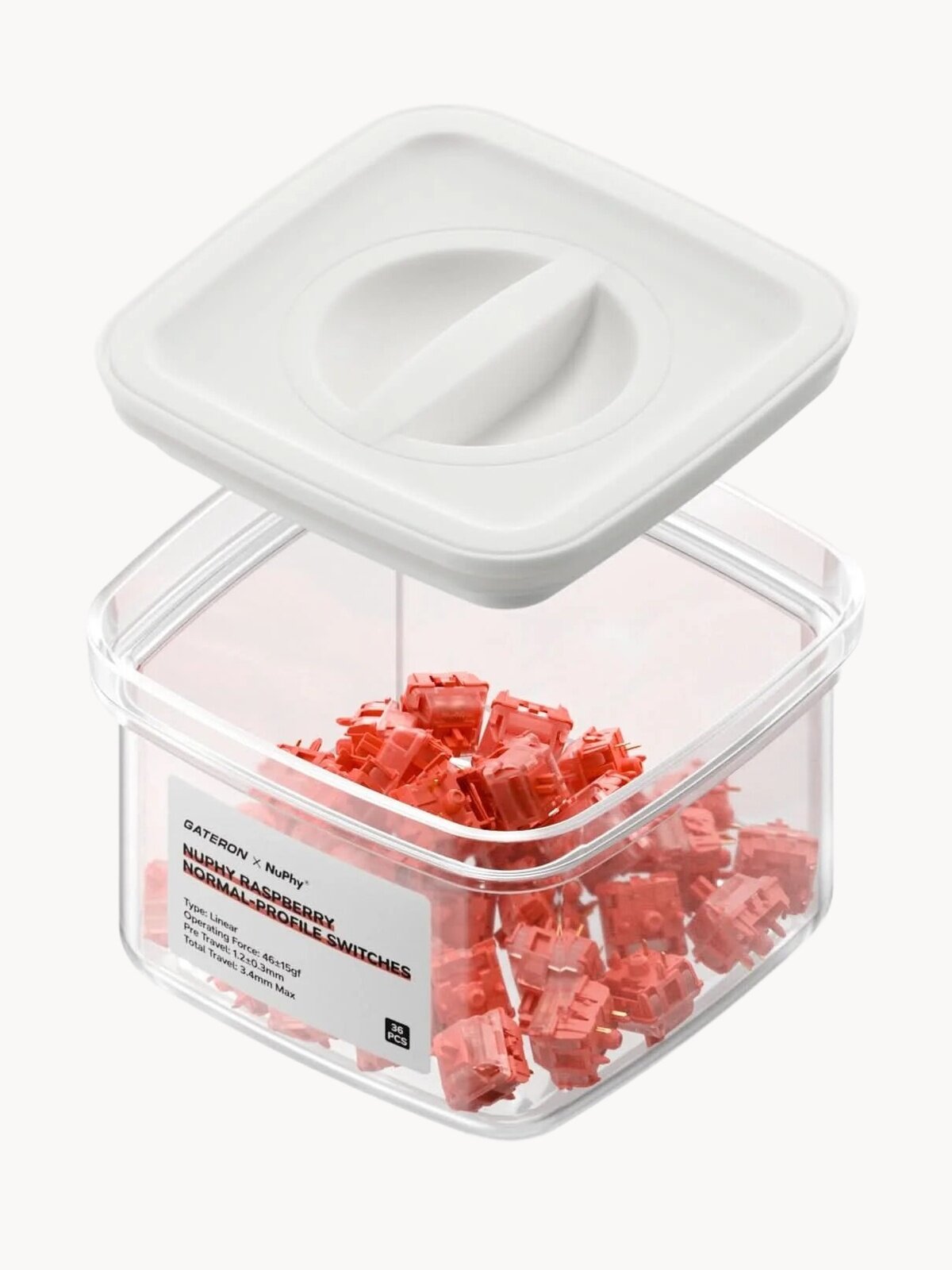 Набор переключателей NuPhy Gateron High Profile Raspberry, 90 шт
