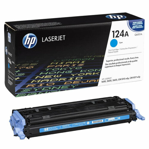 Картридж лазерный HP 124A (Q6001A) картридж лазерный colortek ct q6001a 124a голубой для принтеров hp