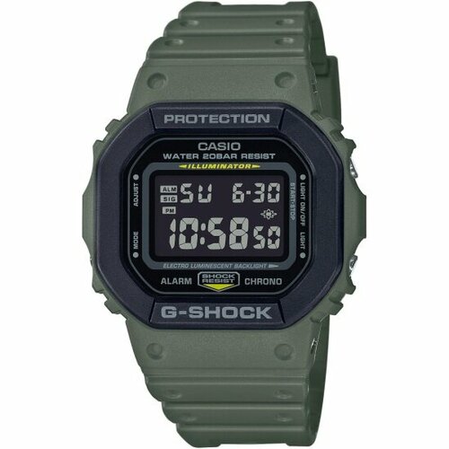 Наручные часы CASIO G-Shock DW-5610SU-3, зеленый наручные часы casio наручные часы casio dw 5600gl 9er желтый бесцветный