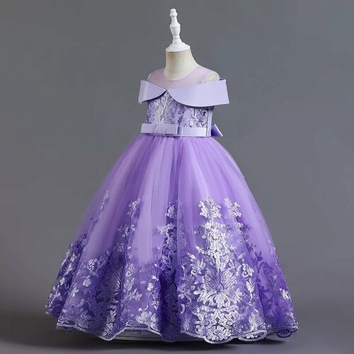 фото Платье, размер 120, фиолетовый