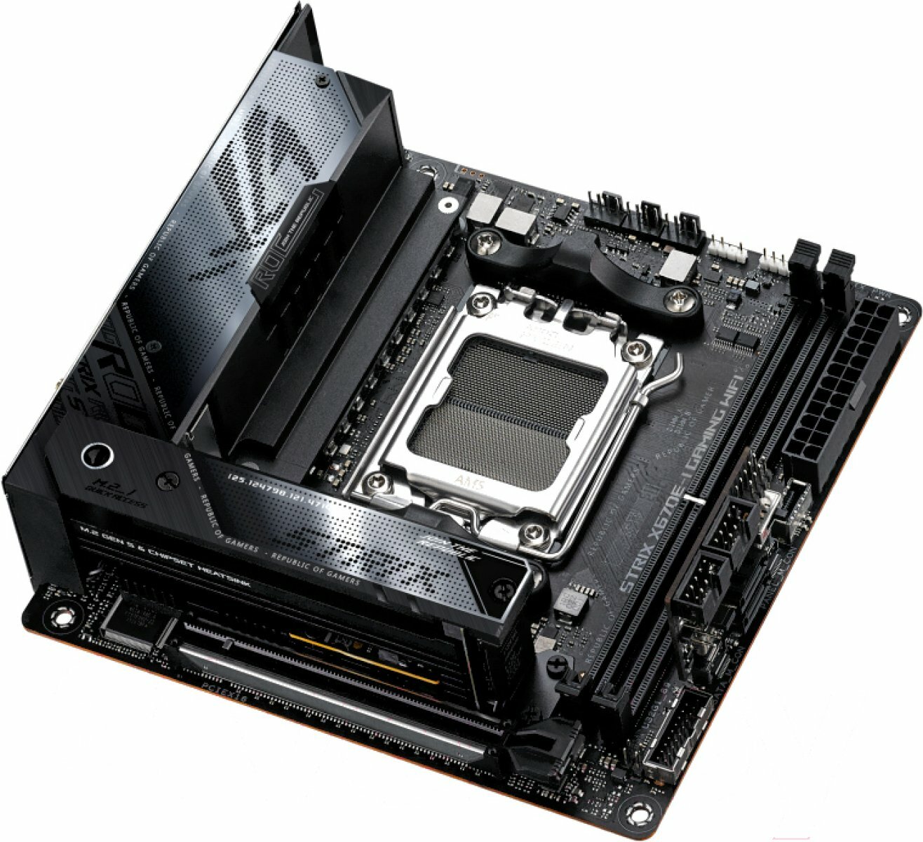 Материнская плата Asus ROG STRIX X670E-I GAMING WIFI (AM5, Mini-ITX) — фото 1