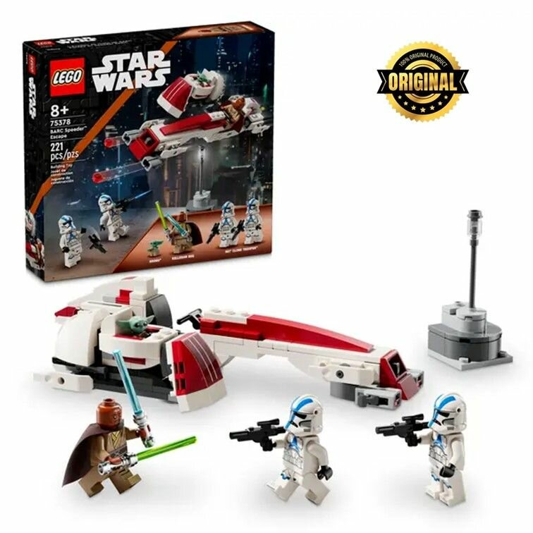75378 Конструктор LEGO Star Wars BARC Speeder Escape Побег на спидере 221 деталь