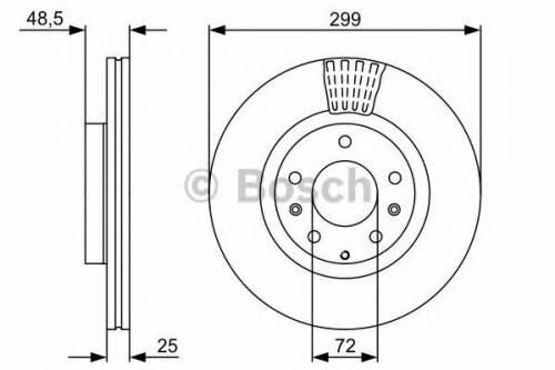 Тормозной диск Bosch - фото №5