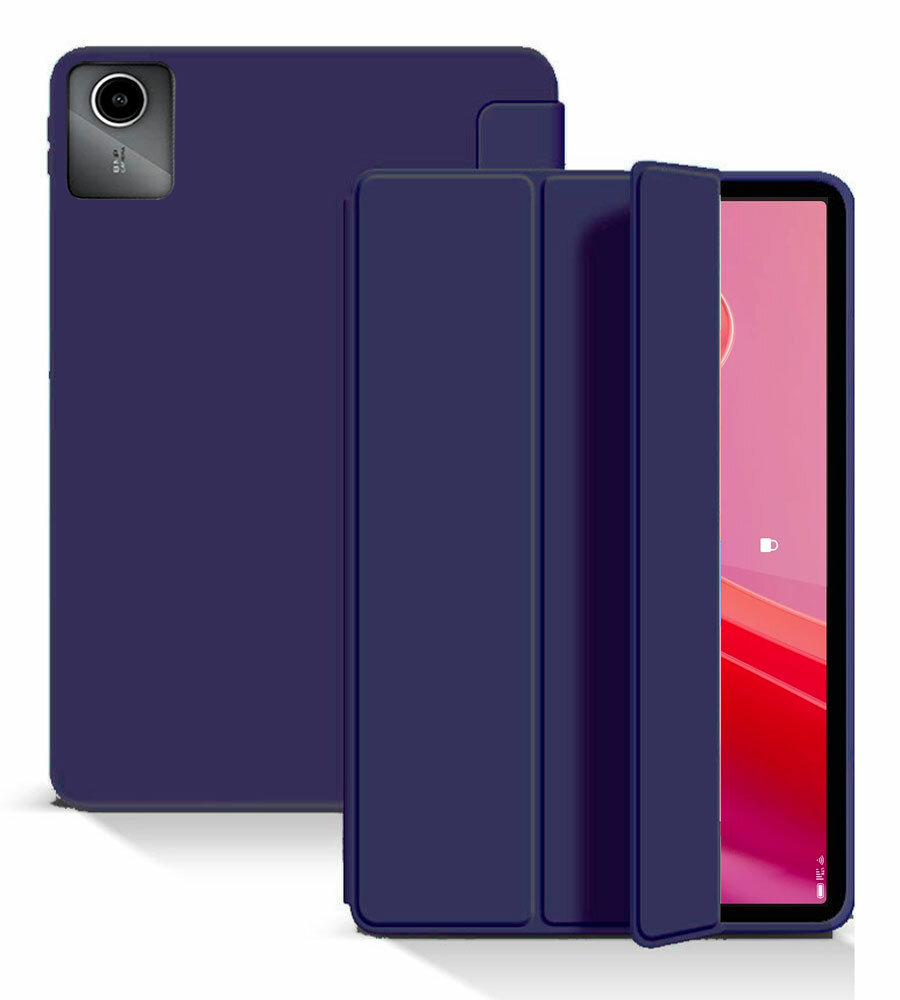 Чехол для планшета Lenovo Tab M11 (TB330), Xiaoxin Pad 2024 (TB331) 11 дюймов, из мягкого силикона, темно-синий