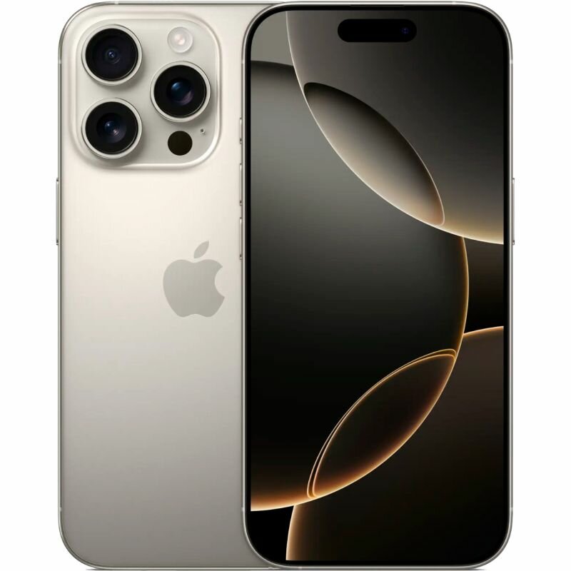 Apple iPhone 16 Pro SIM 512 ГБ (не установлен Rustore), титановый бежевый
