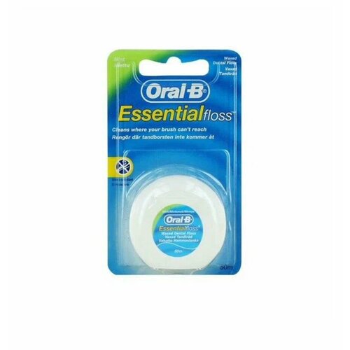 Зубная нить Oral-b Essential мятная, 50 метров