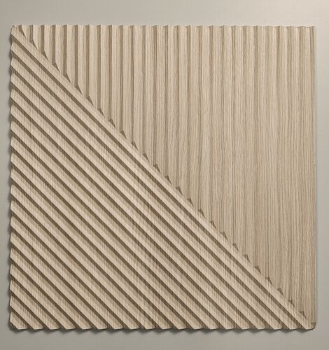 Изображение товара Стеновые панели МДФ декоративные 3D, 500х500х8мм, мелинга капучино. Набор 4 шт.