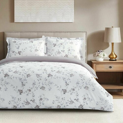 фото Постельное белье комплект 2 спальный евро arya simple living frosty satin 2 наволочки (50х70)