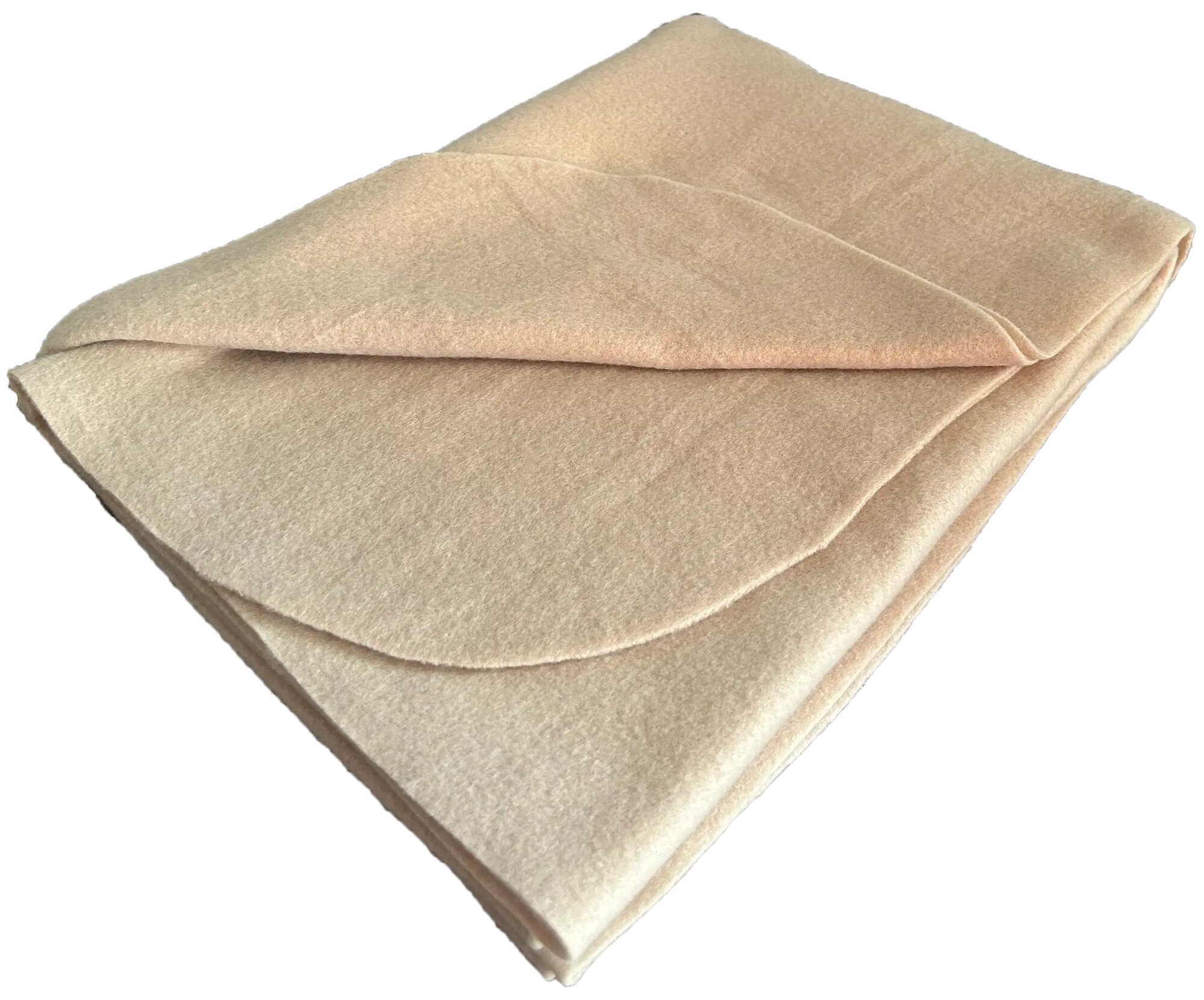 Плед 110x150 см флис цвет бежевый