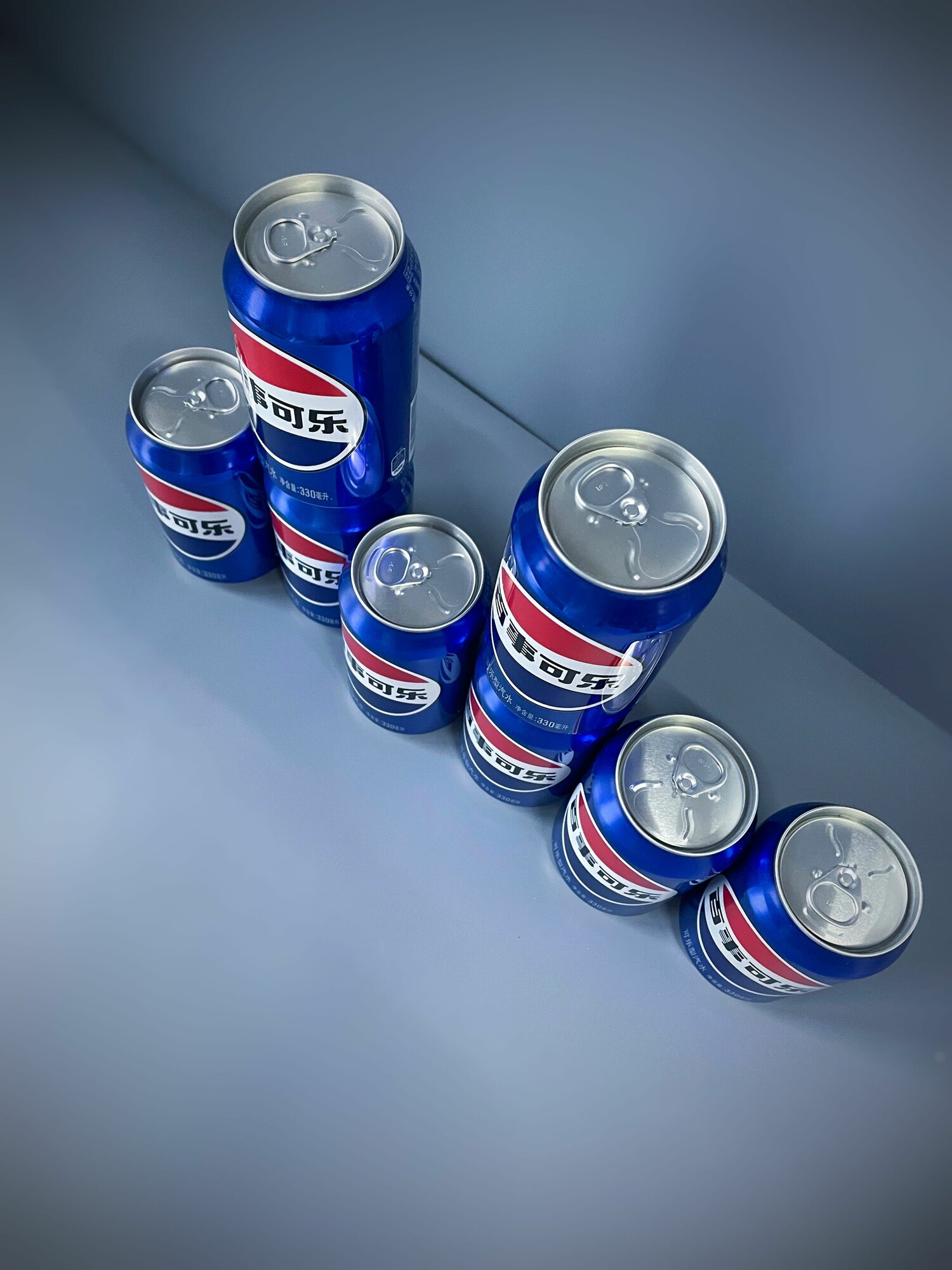 Газированный напиток пепси (Pepsi Cola) 8 банок, 330 мл, Китай — фото 1