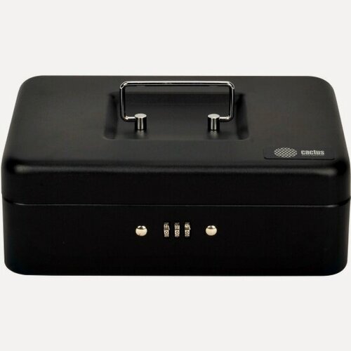 Изображение товара Ящик для денег Cactus без номинала CS-DCB-003 с кодовым замком 90x250x180 графитовый сталь 1.13кг