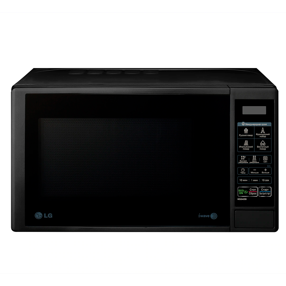 Микроволновая печь LG MS2042DB Black Тип управления Электронное Автоматическое приготовление Размораживание