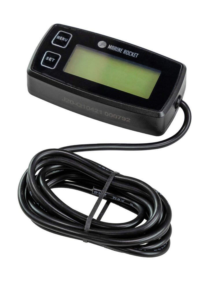 Тахометр универсальный со счетчиком моточасов с подсветкой и сменной батарейкой (Москва)