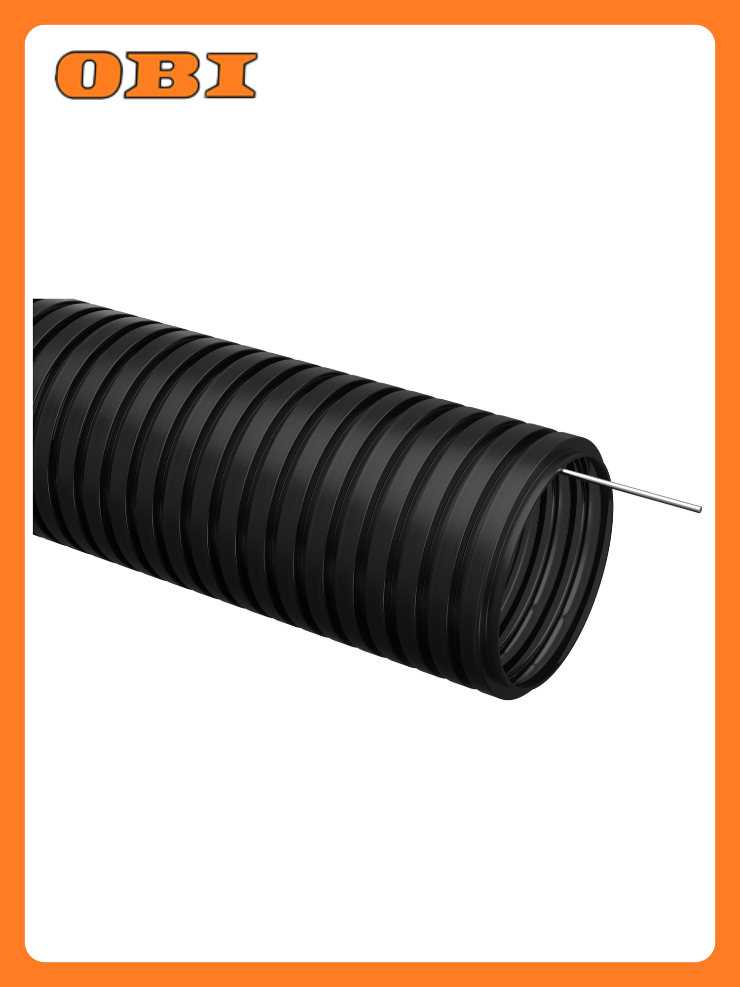 Труба гофрированная IEK ПНД d=25мм с зондом черная 50 м