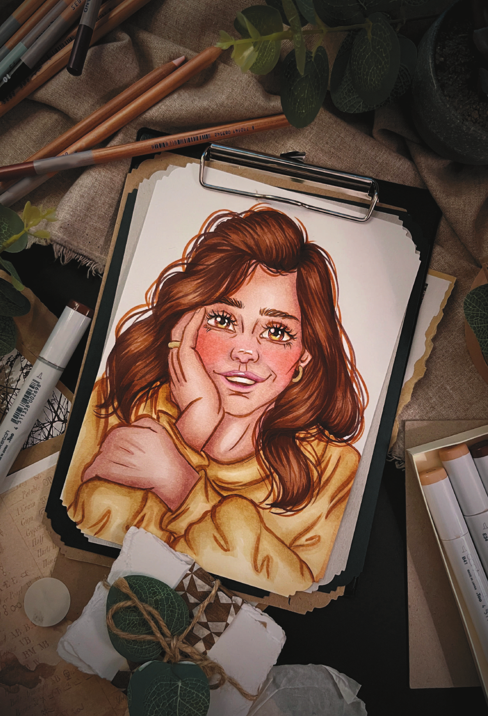 Рисунок маркерами. Руководство по созданию портретов - фото №6