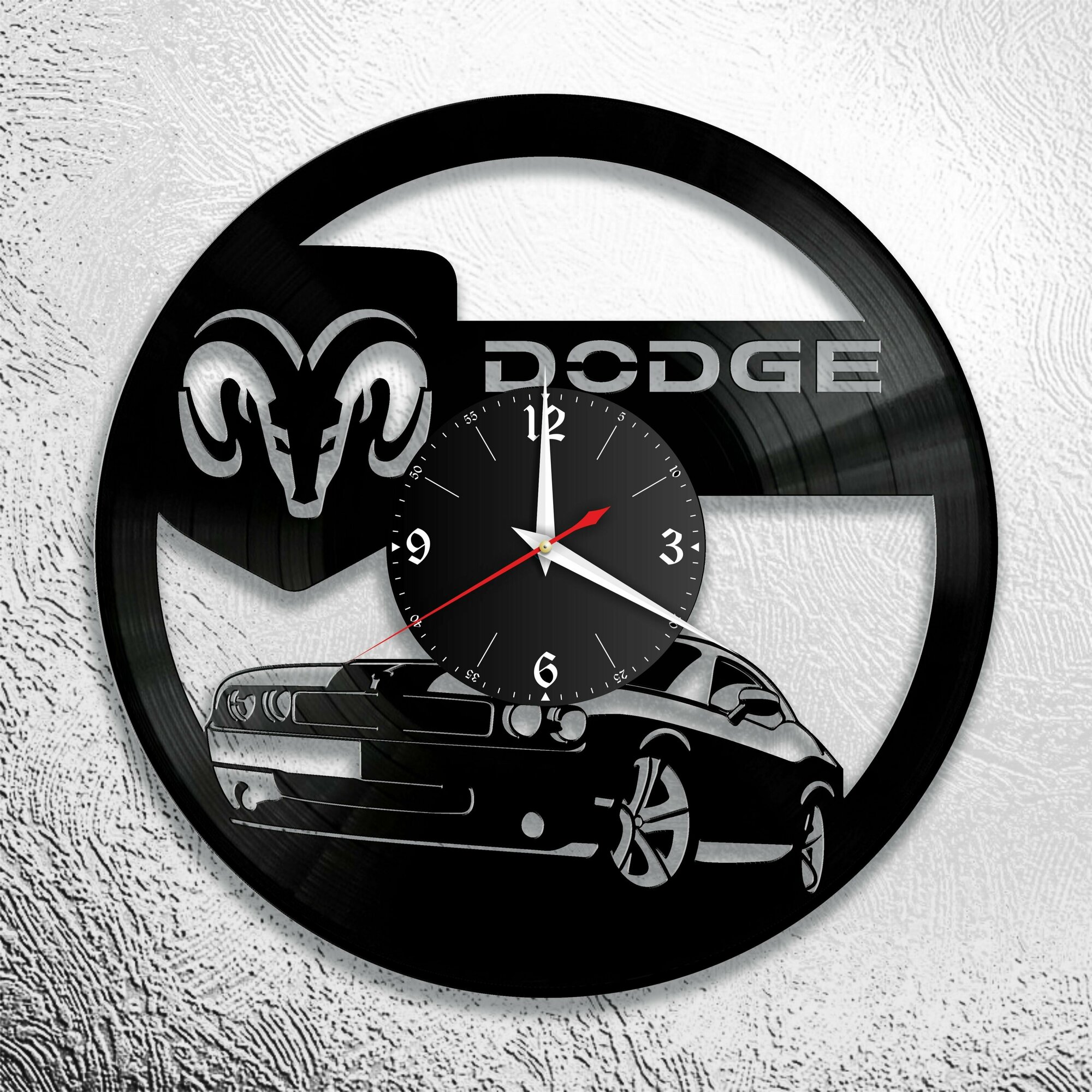 Настенные часы с изображением Dodge, Додж