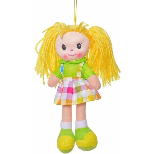 Мягкая игрушка Кукла Лиза в зеленом платье 20 см