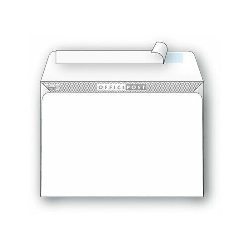 Конверт белый С5 стрип 162х229 мм OfficePost 1000 штук в упаковке, 76402