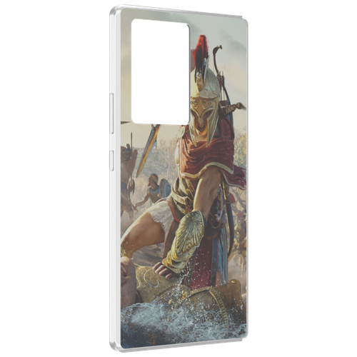 Чехол MyPads Assassin's Creed Odyssey Kassandra мужской для ZTE Nubia Z40 Pro задняя-панель-накладка-бампер