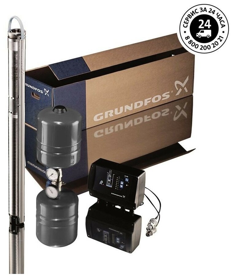 Садовый насос GRUNDFOS CU301, скважинный [нс-0026984] - фото №2