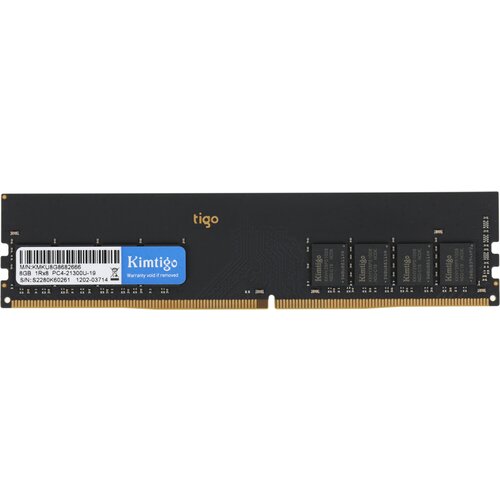 Память DDR4 8Gb 2666MHz Kimtigo KMKU8G8682666 RTL CL19 DIMM 288-pin