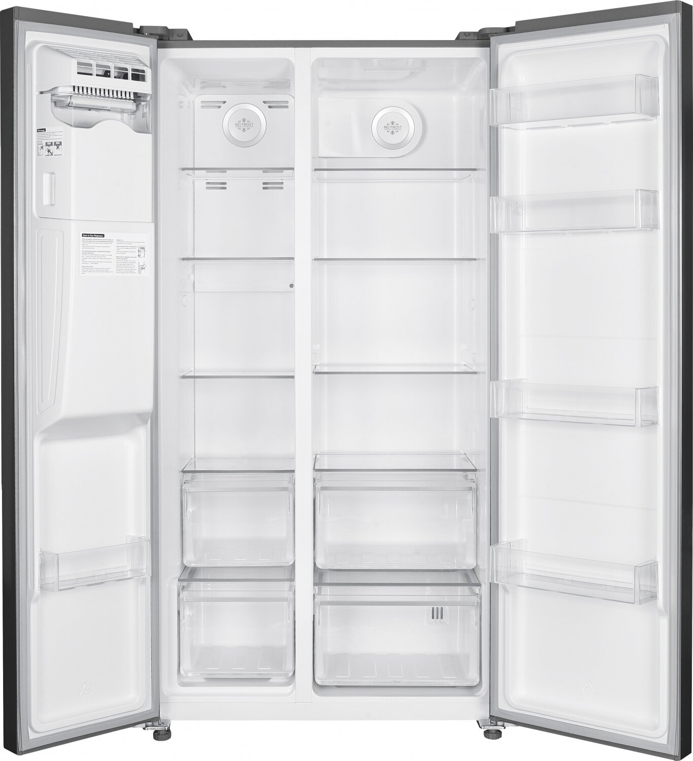 Холодильник двухкамерный Weissgauff Premium WSBS 695 NFX Inverter Ice Maker - фото №11