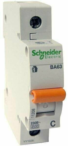 Авт. выкл. Schneider Electric Domovoy 1Р С10А