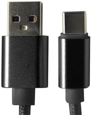 Зарядный-кабель Red Line USB - Type-C 3 м, черного цвета