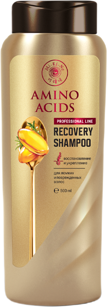 Восстанавливающий шампунь с аминокислотами для ломких и поврежденных волос Mi-Ri-Ne Amino Acids Recovery Shampoo 500 мл
