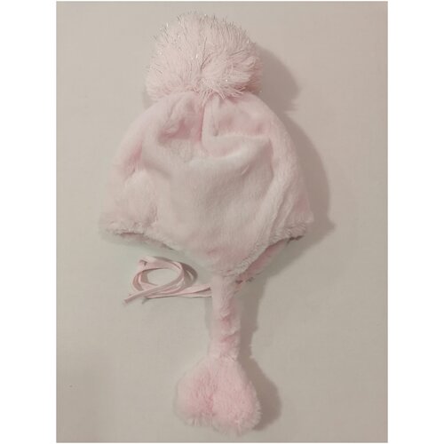 Шапка меховая детская для девочки (Z14235-48) 48 Р-Р розовая НЕТ бренда розовый  