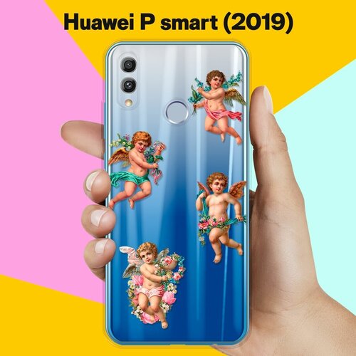 Силиконовый чехол Ангелочки на Huawei P Smart (2019)