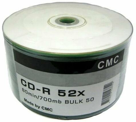 Диски CMC CD-R 80 52x Bulk 50шт CD-R 80 52x Bulk/50 CMC-T - фото №1