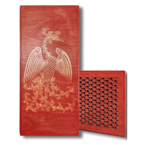 фото Доска садху с динамическими гвоздями, феникс - 5 шаг 10мм красная goodwood