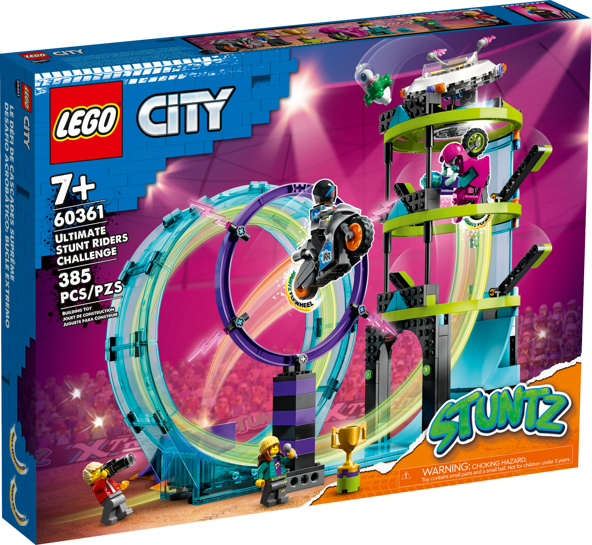 Конструктор LEGO City 60361 Главное каскадерское испытание, 385 дет.
