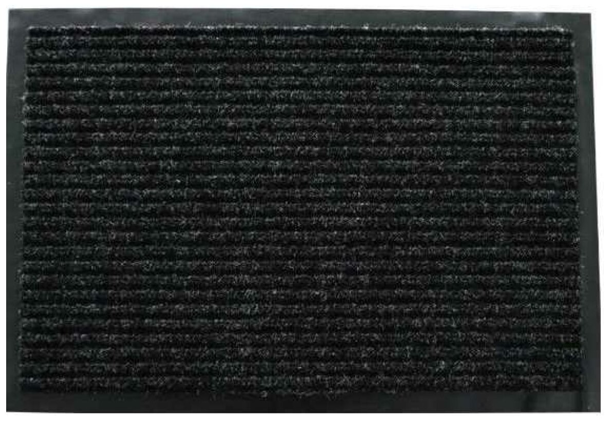Придверный коврик РемоКолор 3+2, черный, 1.2 х 0.9 м - фотография № 1