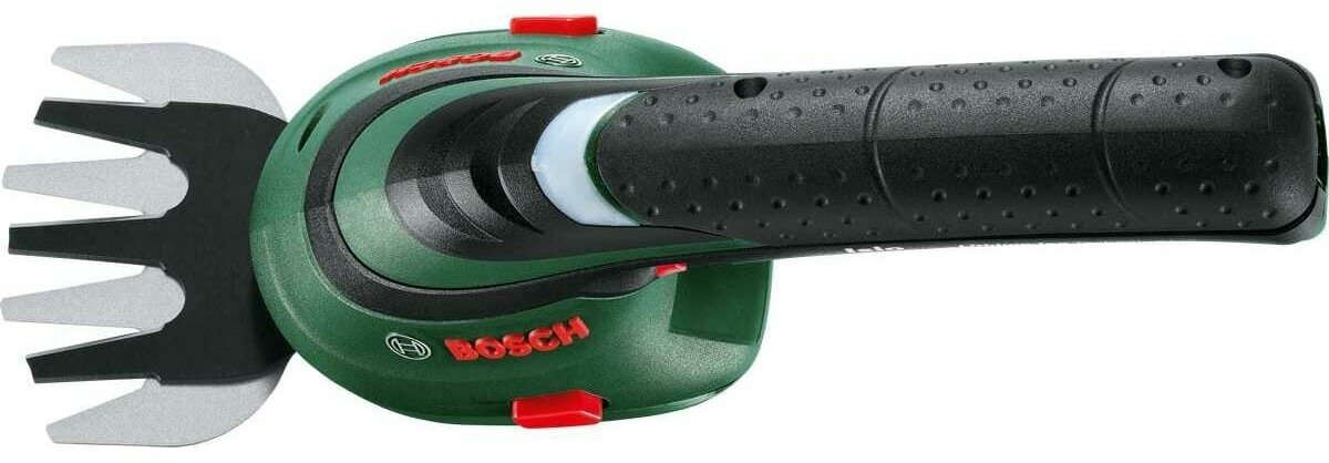 Ножницы аккумуляторные для травы Bosch ISIO 3.6V с телескопической ручкой, толщина реза до 8 мм, встроенная АКБ 1,5 Ач + ЗУ - фотография № 6