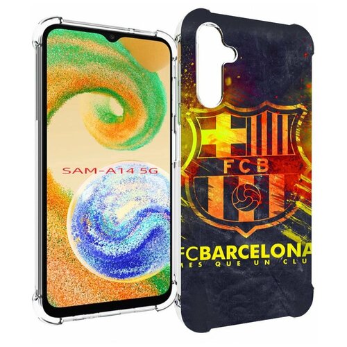 Чехол MyPads FC-Barcelona-Wallpaper-3 для Samsung Galaxy A14 4G/ 5G задняя-панель-накладка-бампер чехол mypads diablo 3 диабло для samsung galaxy a14 4g 5g задняя панель накладка бампер