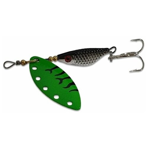 Блесна вращающаяся Extreme Fishing ABSOLUTE OBSESSION 12г 20-SBlack/FluoGreenBlack