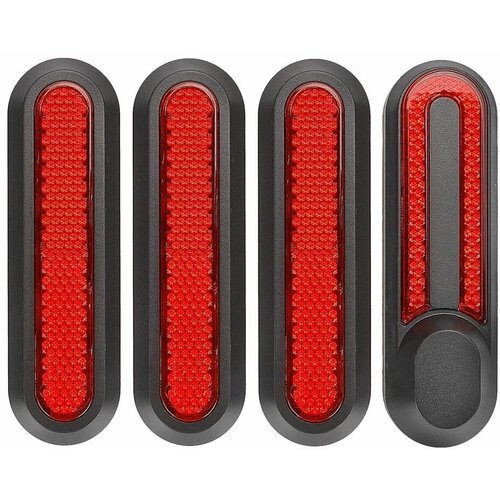 аксессуары для скутера xiaomi pro 2 1s передний крючок вешалка для электрического скутера водонепроницаемые нержавеющие опорные крючки pro 2 част Боковые светоотражатели для электросамоката Xiaomi M365 / Pro / 1S - комплект 4 шт, красные