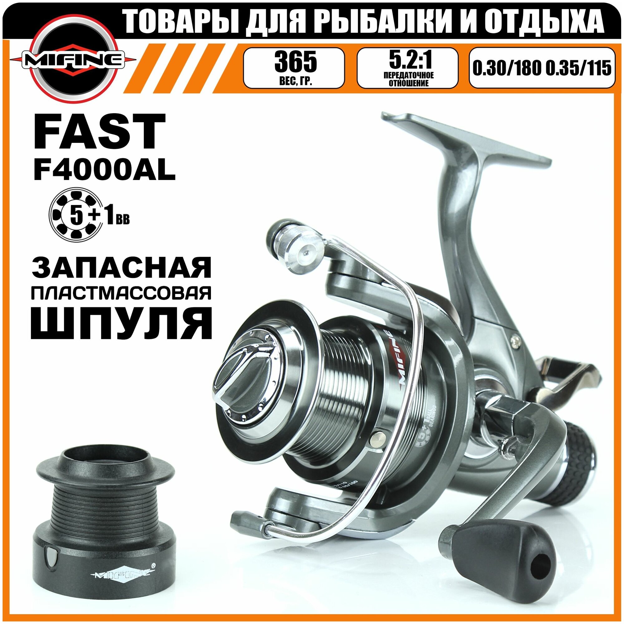 Катушка Mifine Fast 4000B