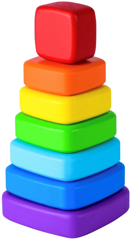 Развивающая игрушка Мега Тойс Квадрат 60206, разноцветный
