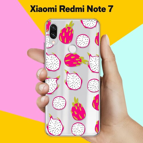 Силиконовый чехол Питайя на Xiaomi Redmi Note 7 силиконовый чехол сиреневая цветочная рамка на xiaomi redmi 7 сяоми редми 7