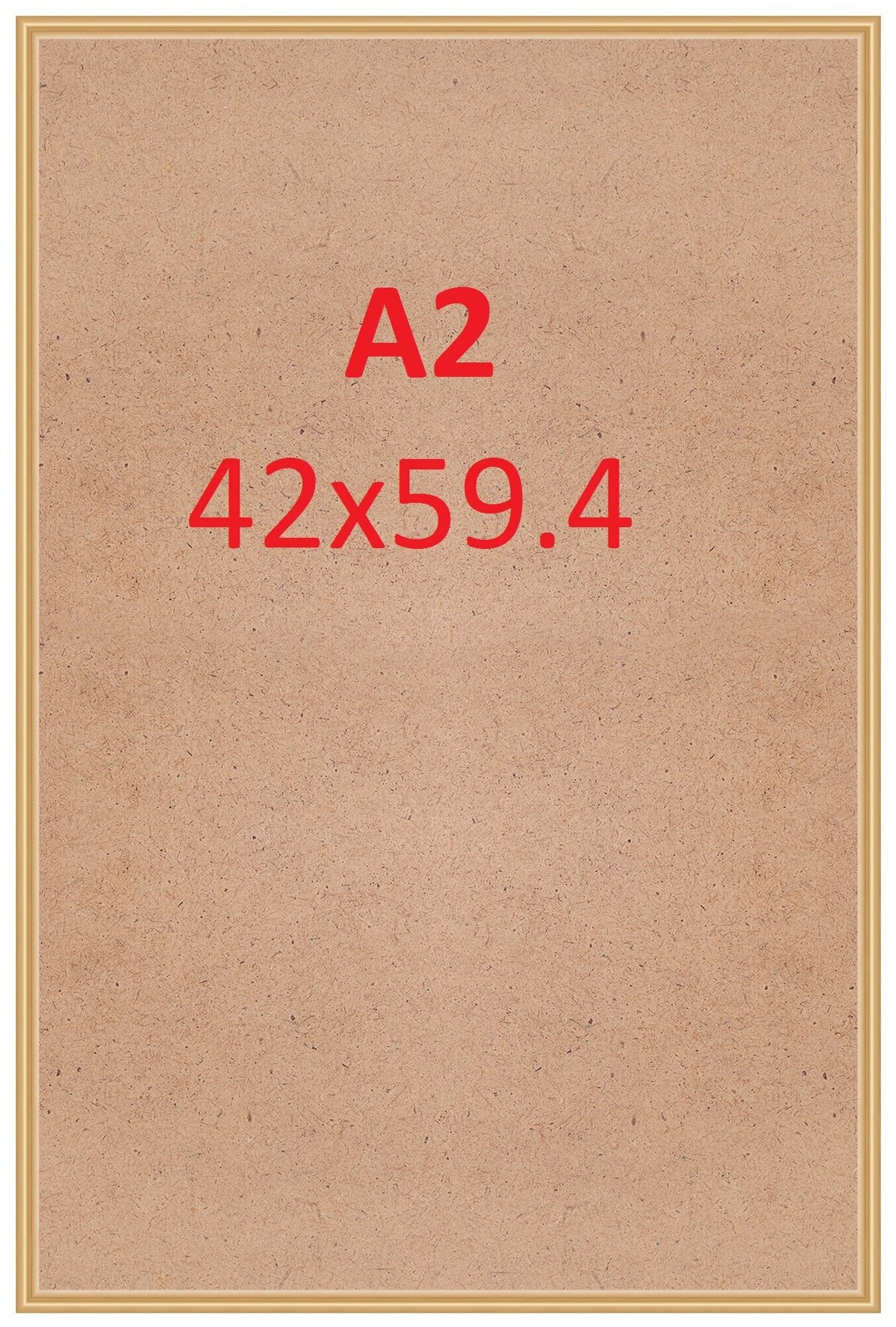 Рамка 42.0x59.4 (А2) Nielsen алюминий золото №2