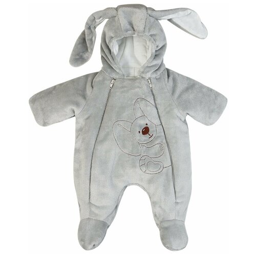 фото Комбинезон сонный гномик, закрытая стопа, размер 62, серый