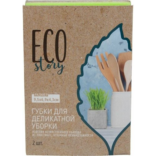 Губка Eco Story для деликатной очистки 2шт